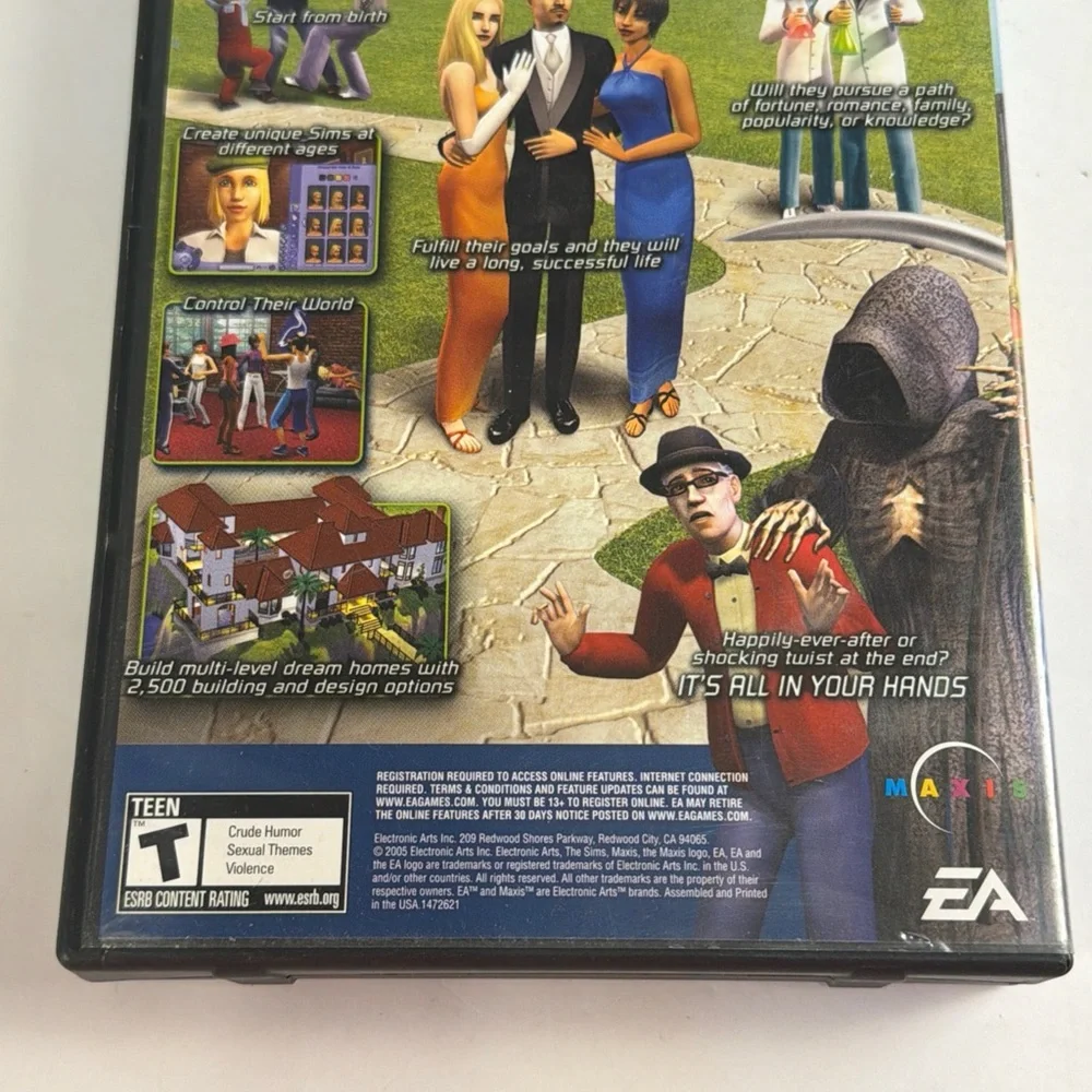 The Sims 2 2004 PC CD Rom Contains all 4 Discs and Instructions Pre-Owned
